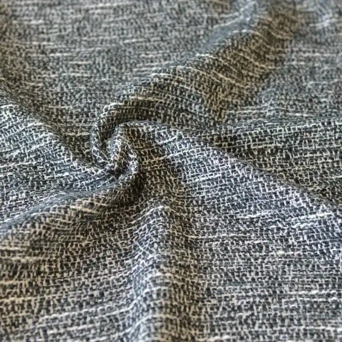Jacquard ecru meliert Chenille schwarz Kostenfreie Lieferung
