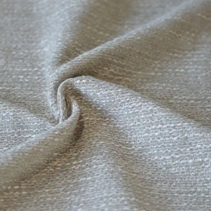 Jacquard ecru meliert Chenille beige Premium