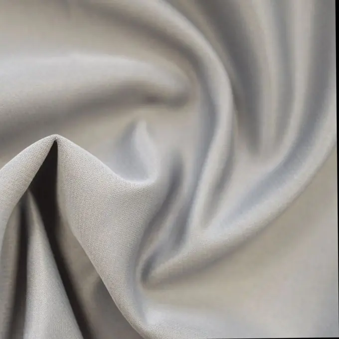 Satinstoff feuerfest perlgrau 300 cm Rabatt