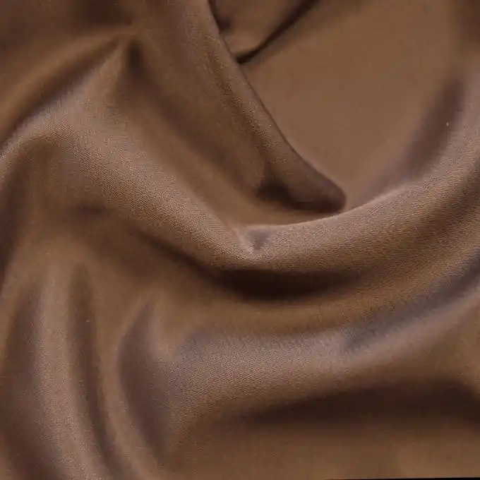 Beliebt Satinstoff feuerfest braun 300 cm