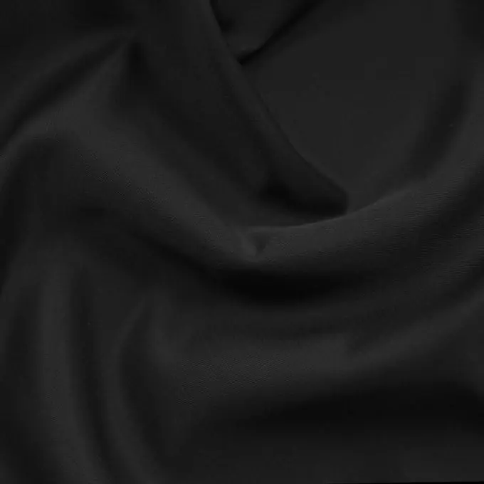 Sichere Zahlung Satinstoff feuerfest schwarz 300 cm