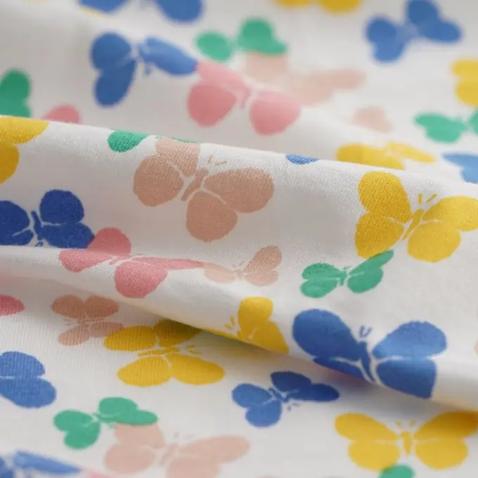 Wochenendangebot Jersey Baumwolle Schmetterlinge bunt