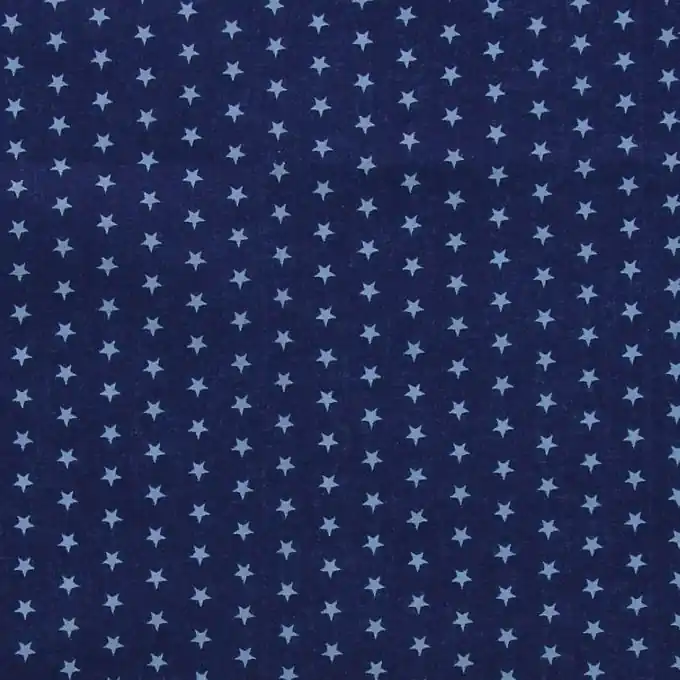 Batist Baumwolle blau Sterne Sichere Zahlung