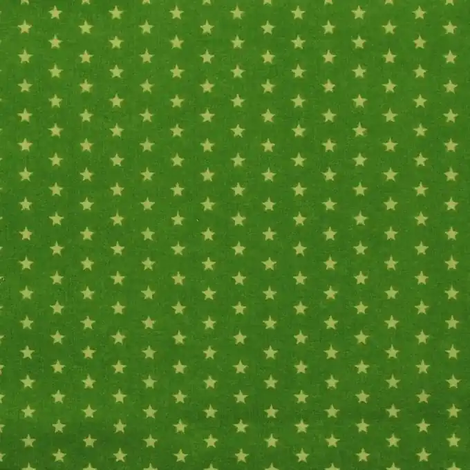 Batist Baumwolle Kiwi Sterne weiß Nur Heute