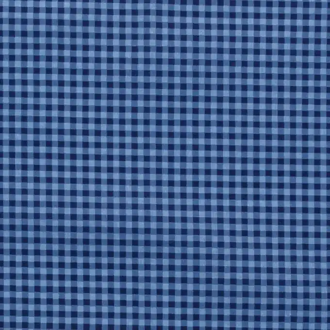 Exklusiv Batist Karos blau