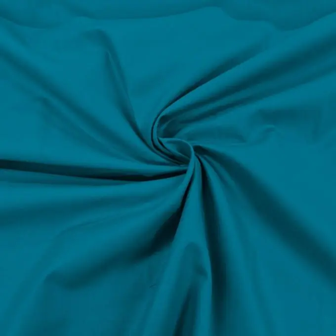 Zertifiziert Baumwolle einfarbig Entenblau