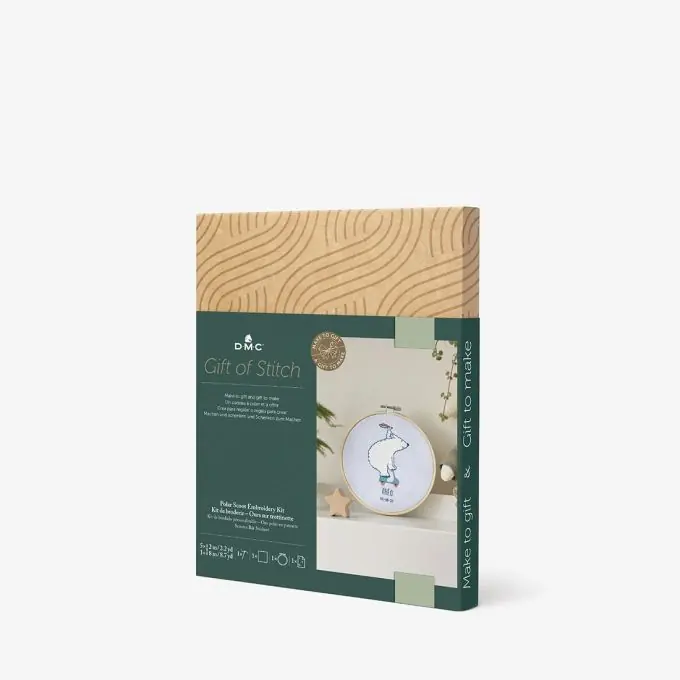 Handgefertigtes Stickset mit Rahmen, Garn und Anleitung Sichere Zahlung