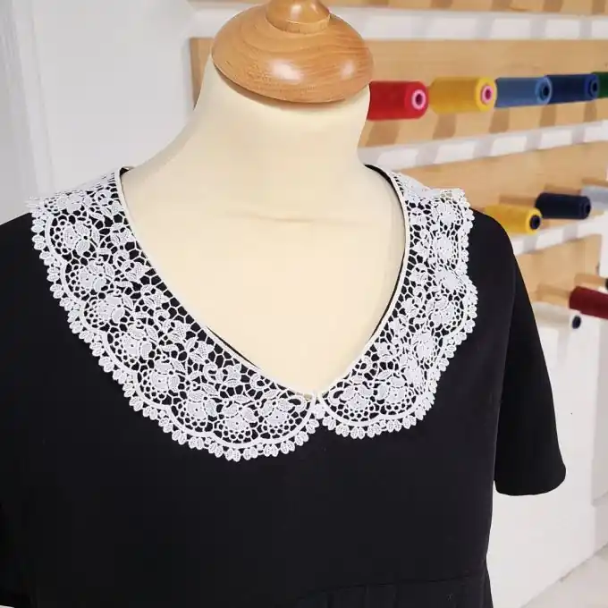 Spitzenkragen Weiß – hergestellt in Frankreich. Online Kaufen