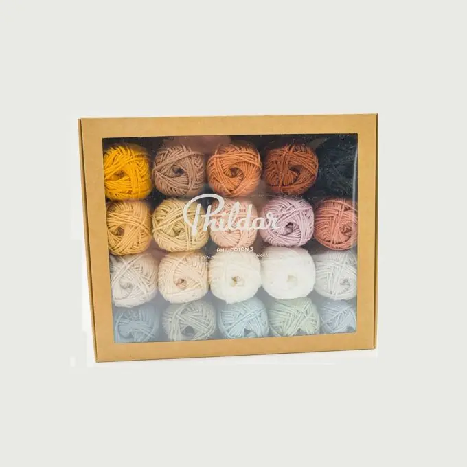 Box mit 20 Mini-Knäueln aus 100% Baumwolle für Amigurumis Neu Im Sortiment