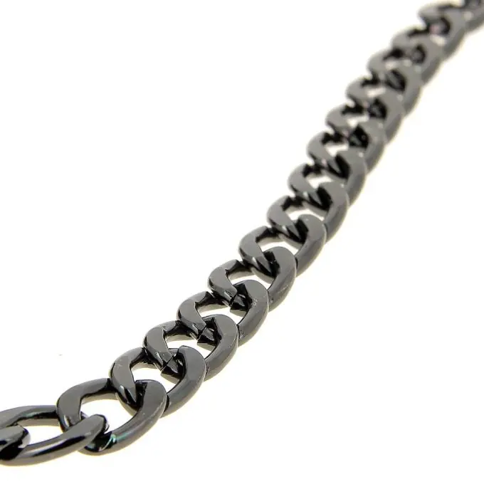 rostfreie Aluminiumkette schwarz 10mm Preisreduziert