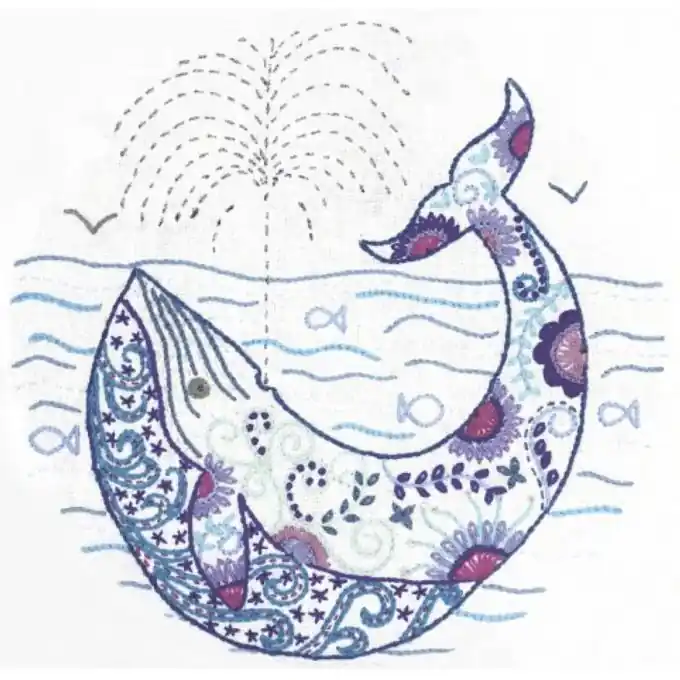 Geprüft Stick-Kit für Anfänger – weißer Stoff, 21x21cm