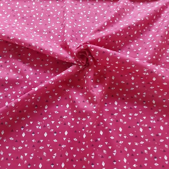 Batist himbeerrot Dreiecke rosa Limited Edition