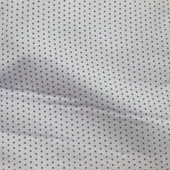 Baumwoll-Voile Stoff, Blau-Violett mit Punkten, 150 cm Großhandel