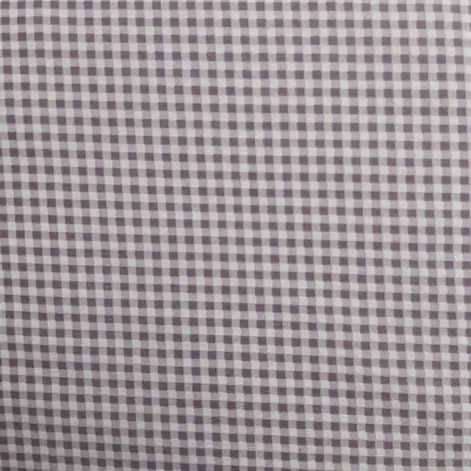 Ab Werk Batist Karos violett grau