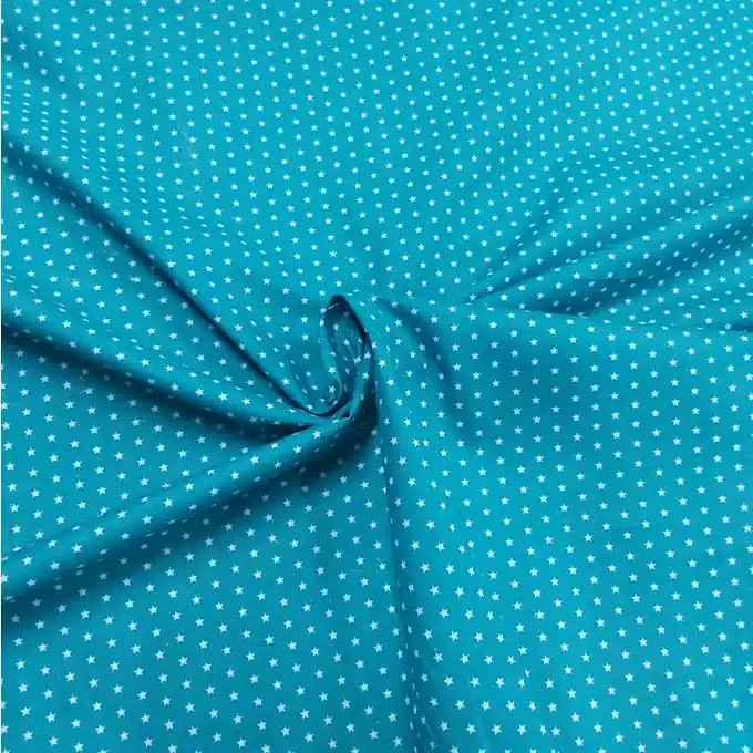 Gleich Bestellen Batist Baumwollz Türkis Sterne
