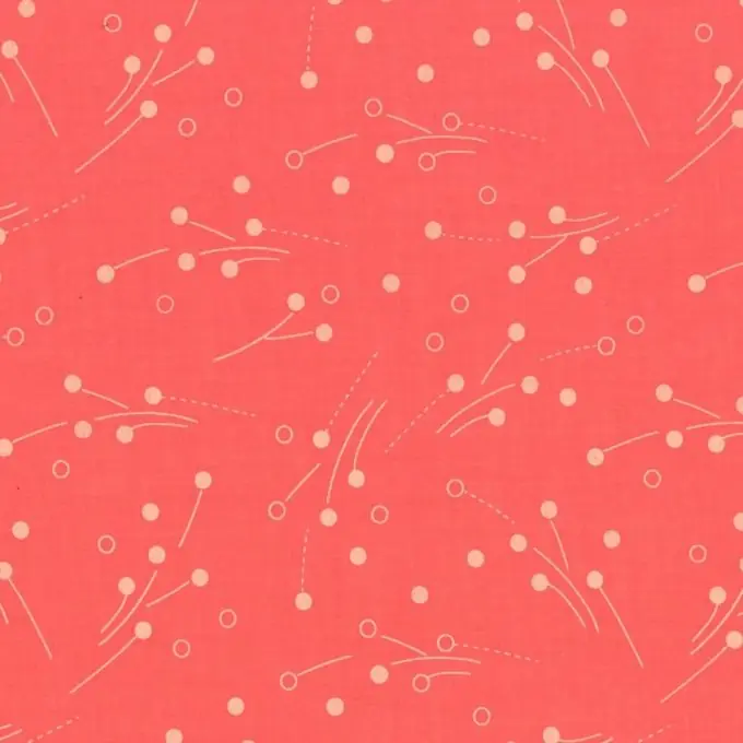 Baumwoll-Voile Koralle 150cm Winterwind-Muster Markenprodukt