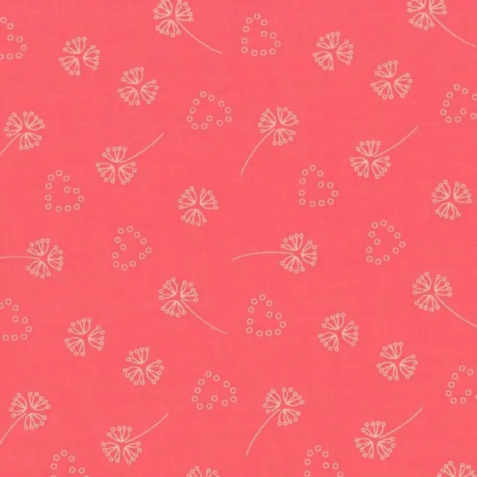 Baumwollvoile Tuch Koralle mit Löwenzahn und Herzen 150cm Preisknaller