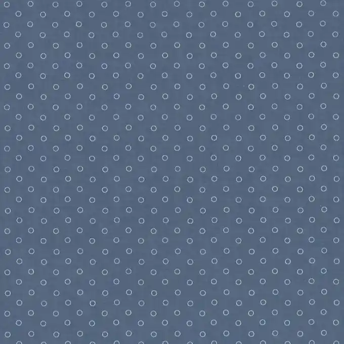 Baumwollvoile Blau Denim mit Weißen Punkten, 150 cm Breite Im Trend