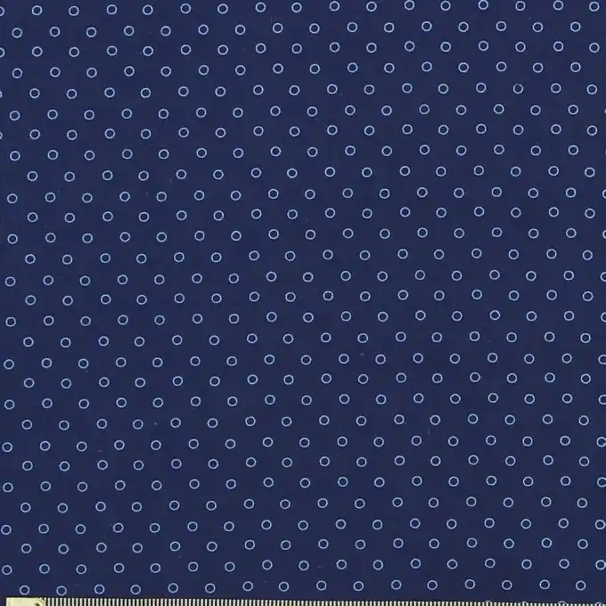 Heißes Angebot Batist Baumwolle marineblau Kreise blau