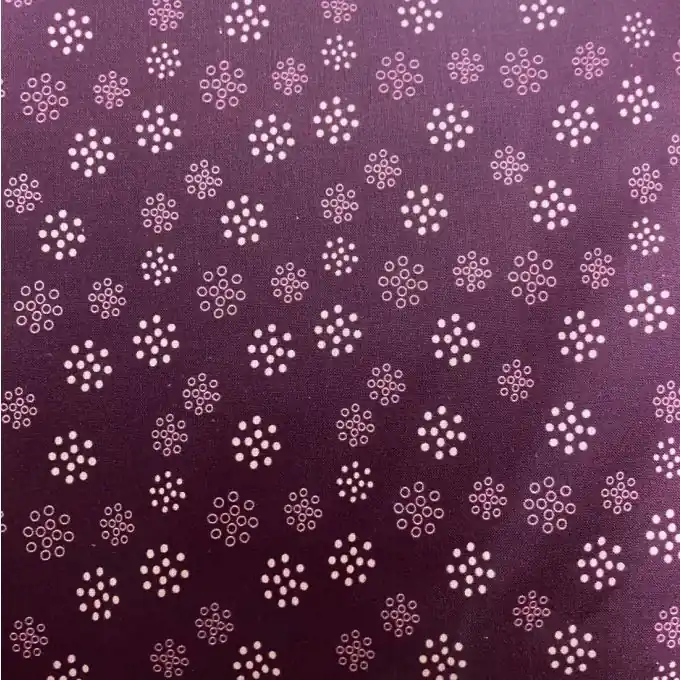 Kostenloser Versand Baumwoll-Voile Stoff Pflaume mit Blütenblätter-Druck, 150cm