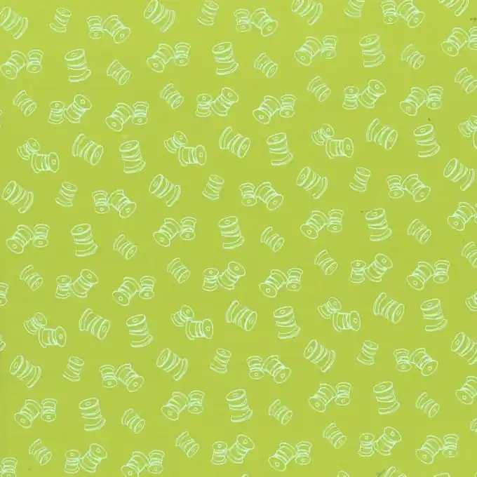 Original Baumwollstoff anis Nähgarn