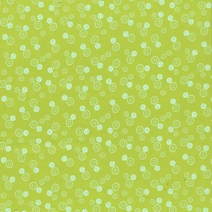 Kracherpreis Baumwollstoff anis Knopfmotiv