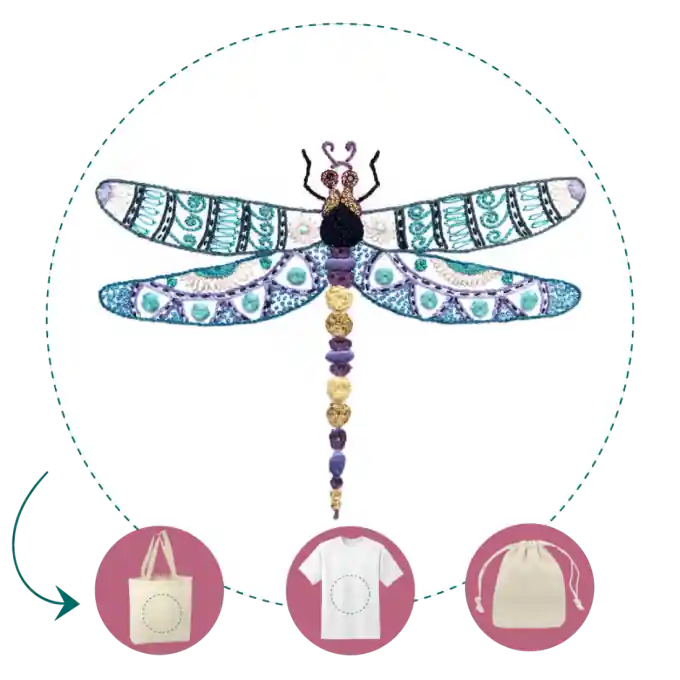 Easy Custo: Ursule la libellule – Personalisierungsset für Anfänger Nur Für Kurze Zeit