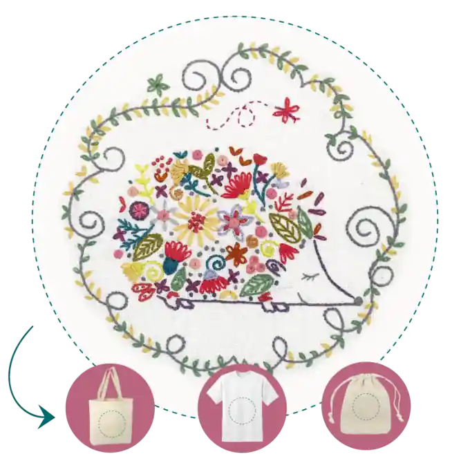 Original Personalisierbares Stick-Kit: Gaston der Igel