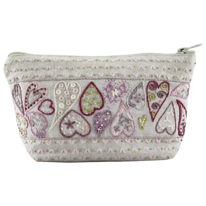 Neue Kollektion Tasche mit Herzmotiv – Beige, 18x10cm