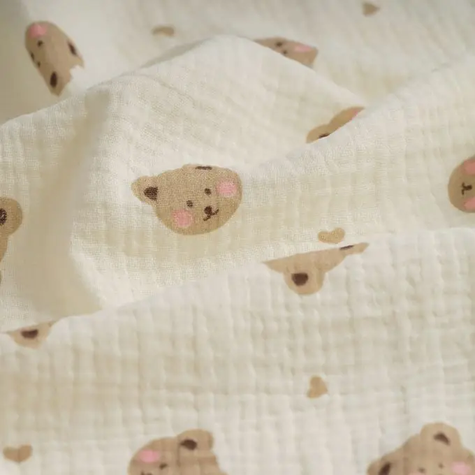 Schneller Versand Musselin Bären Creme