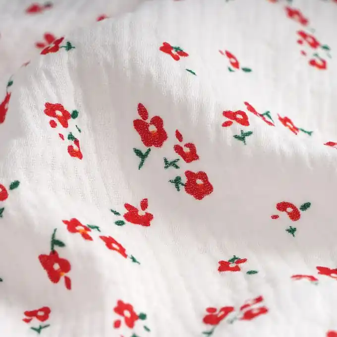 Kostenfreie Lieferung Musselin Blumen rot