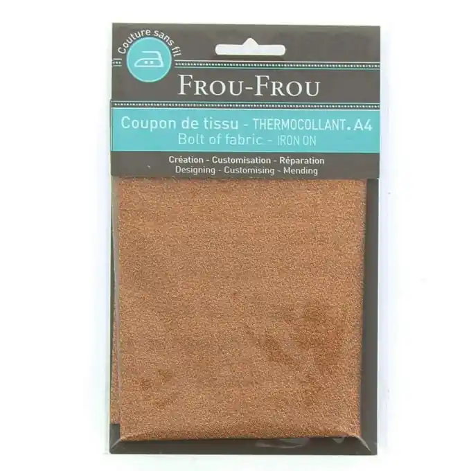 Bügelfolie StoffAbschnitt A4 kupferfarben Neuheit