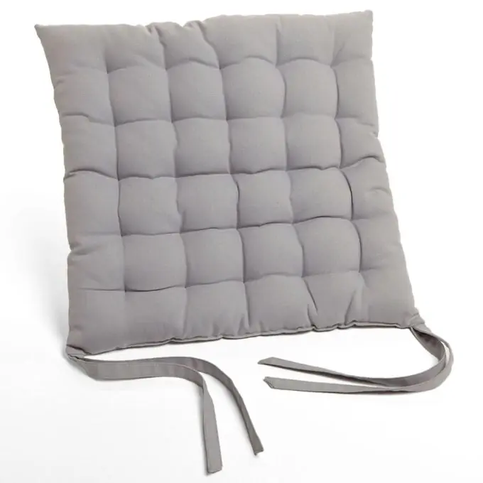 Geprüft Graue Stuhlkissen 40×40 cm Unifarben