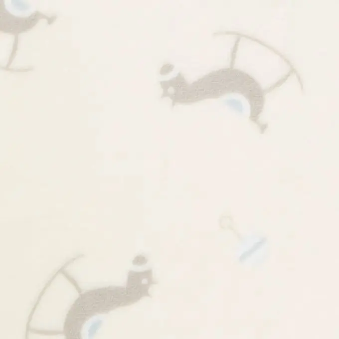 Kuschelstoff mit Schaukelpferd-Motiv 150cm Breite Neue Kollektion