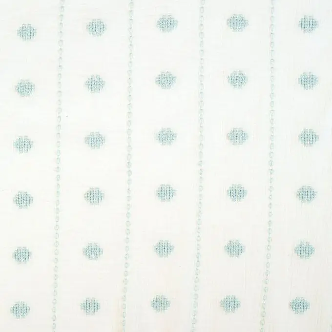 Garantierte Lieferung Crepe-Stoff bestickt blau