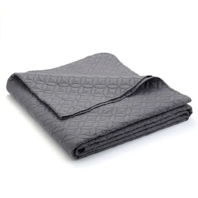 Beliebt Boutis Grau Anthrazit 230x250cm Bettüberwurf