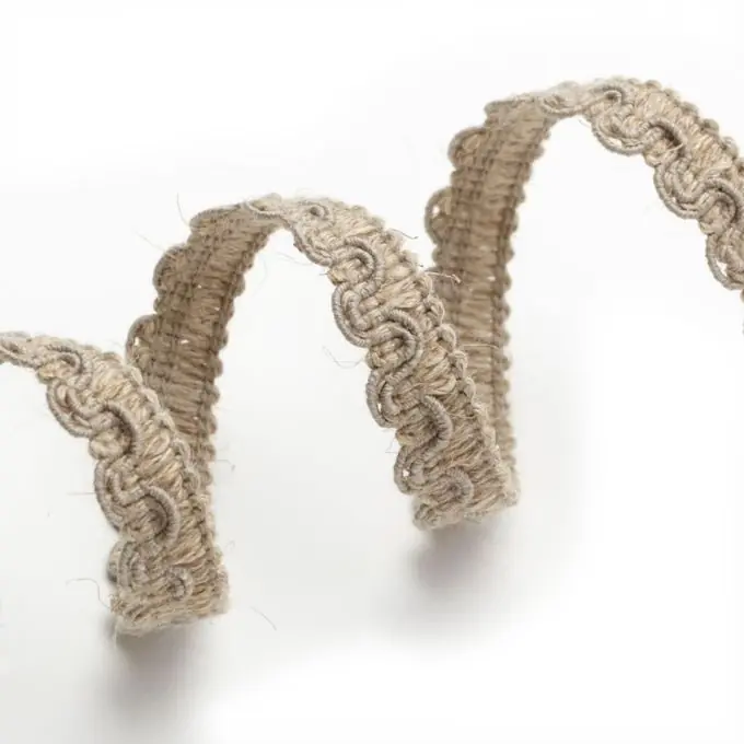 Expressversand Posamentenborte Leinen matt