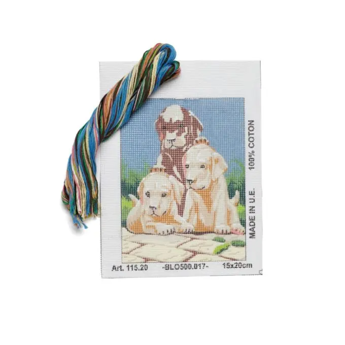 Stickpackung Labrador Welpen 15x20cm Knallerangebot