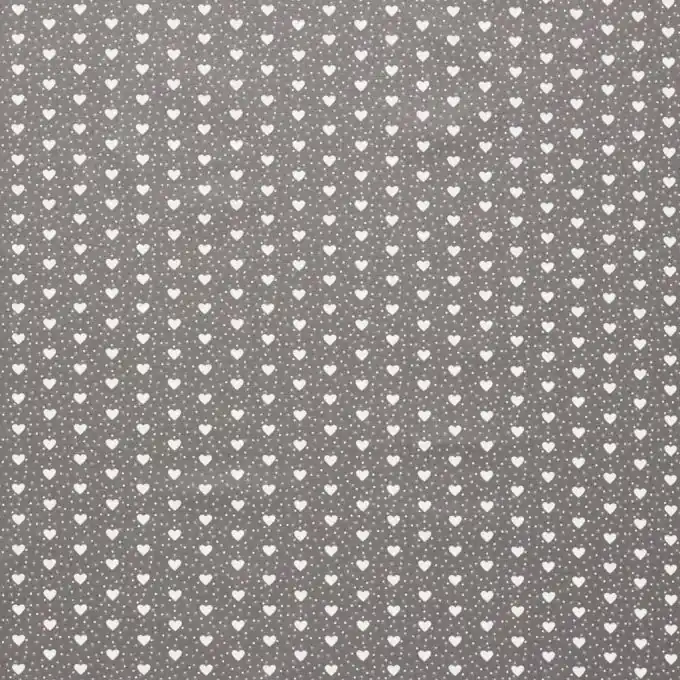 Markenprodukt Beschichteter Baumwollstoff, weich und matt, Mini-Herzen