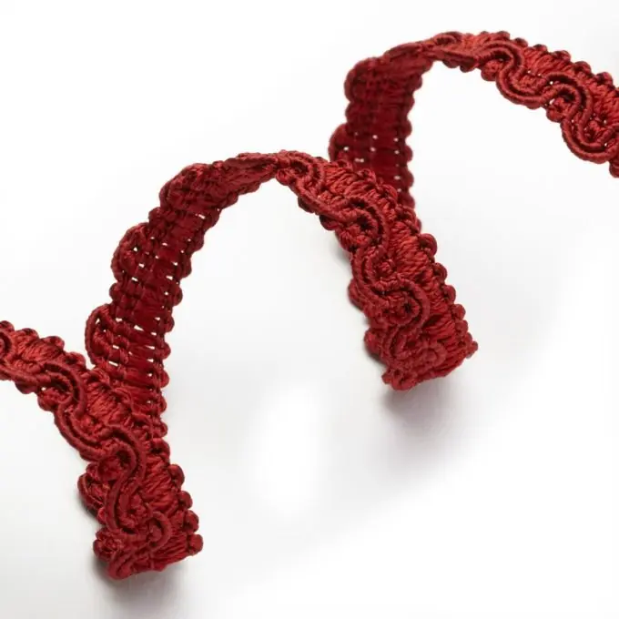 Posamentenborte, glänzend rot, 11 mm Neue Ware