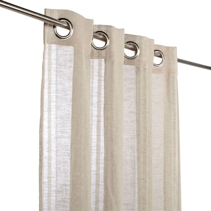 Leineneffekt Vorhang 140×240 cm – Transparent Kracherpreis