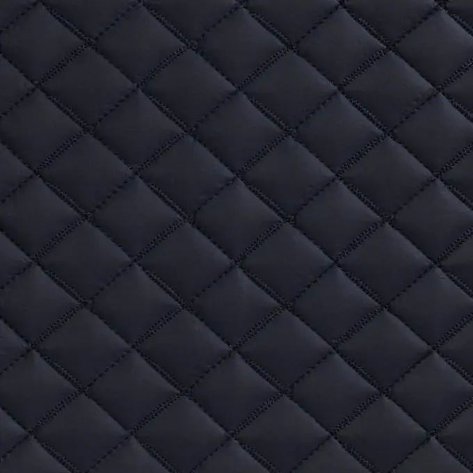 Billig Steppstoff Rauten dunkelblau