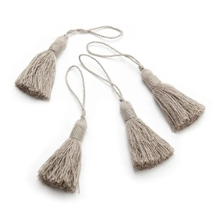 Pompons, dunkelbeige, matt Saisonangebot