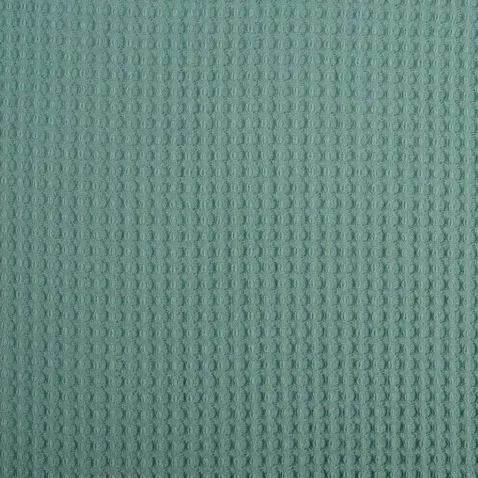 Türkisfarbener Waffelpiqué Stoff 150 cm Breite Jetzt Kaufen