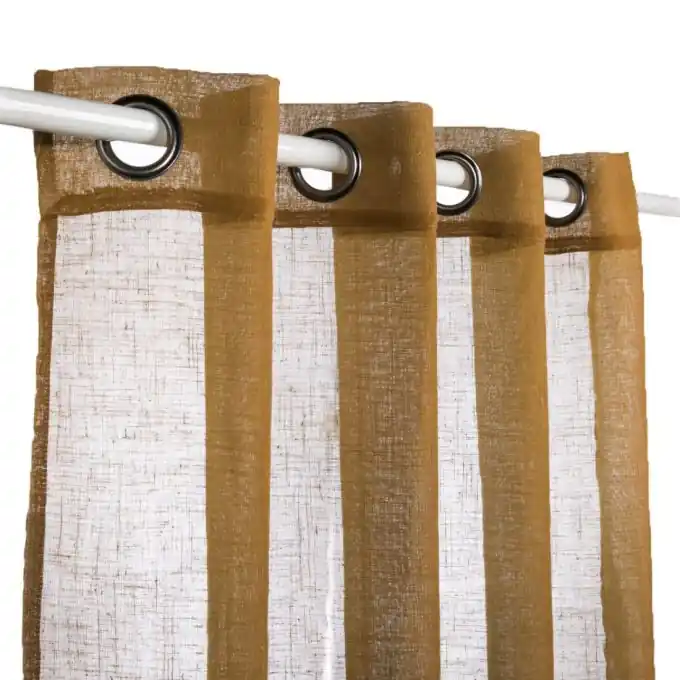 Enzo-Gardinenvorhang gelber Curry Geld-Zurück-Garantie