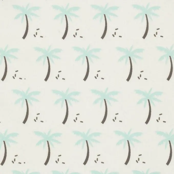 Garantierte Lieferung Baumwollstoff Palmen grün