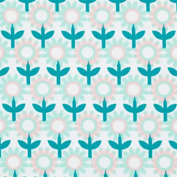 Blumen Baumwollstoff Hilda, 150 cm Breite Preisreduziert