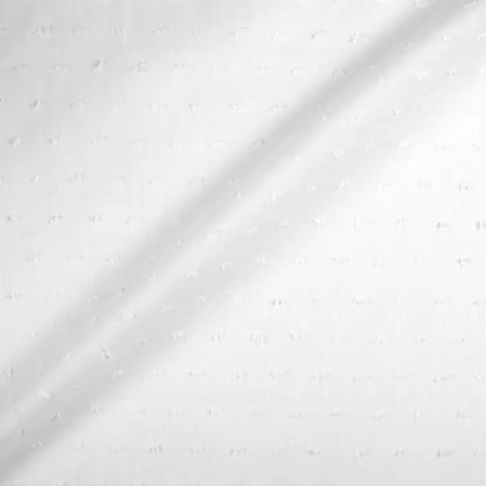 Preis Gesenkt Baumwoll-Voile Stoff weiß Plumetis 140cm Breite
