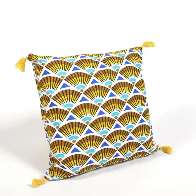 Fächer-Kissen Gelb 45×45 cm Gleich Bestellen