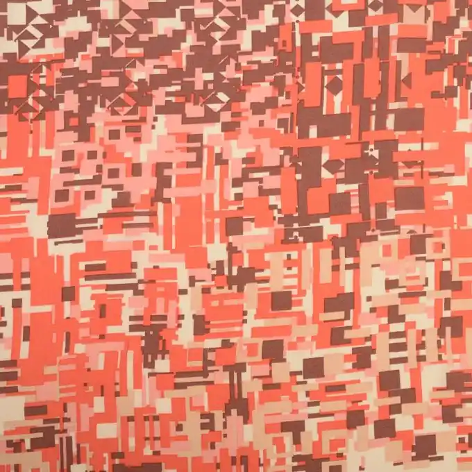 Viskosestoff mit grafischem Muster, Pink, 145 cm Breite Nur Für Kurze Zeit